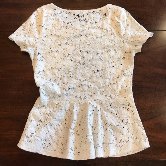 ‘VELVET’ BEAUTIFUL LACE PEPLUM BLOUSE - Picture 2 of 3